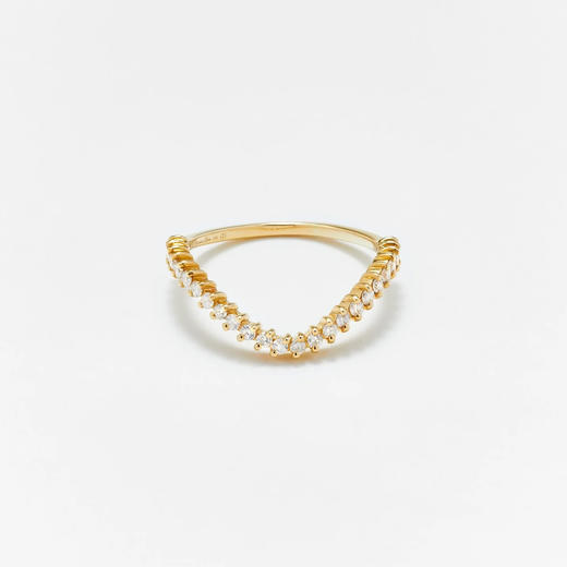 订购10周到｜Yvonne Leon-OVALE VAGUE-9K黄金 椭圆钻石 女士 组合 戒指［法国设计师］ 商品图2