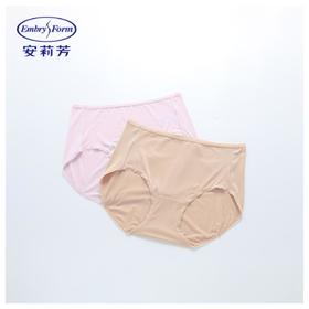 3楼安莉芳新品【满分一家人系列】女士薄款抗菌纯色柔软舒适包臀中腰三角内裤EP00231