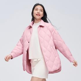 波司登2023新款秋冬轻薄女宽松短款立领外套时尚休闲羽绒服B30135308