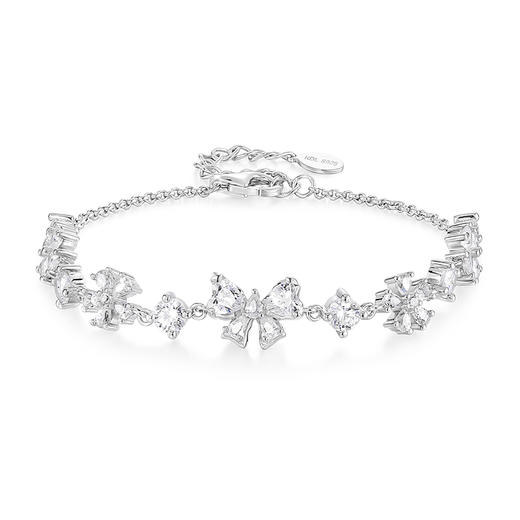 KADER卡蒂罗 光影蝴蝶手链 925银清新花朵与浪漫蝶舞惊艳设计配饰 优雅闪耀吸睛百搭首饰 闺蜜同款礼盒装 商品图0