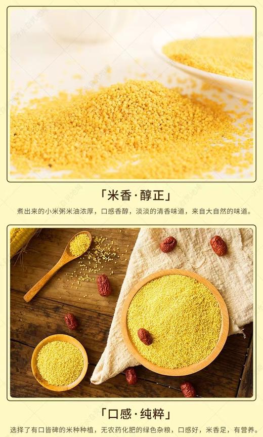 原生态沂蒙山小米 新小米 原始石磨碾制 商品图5