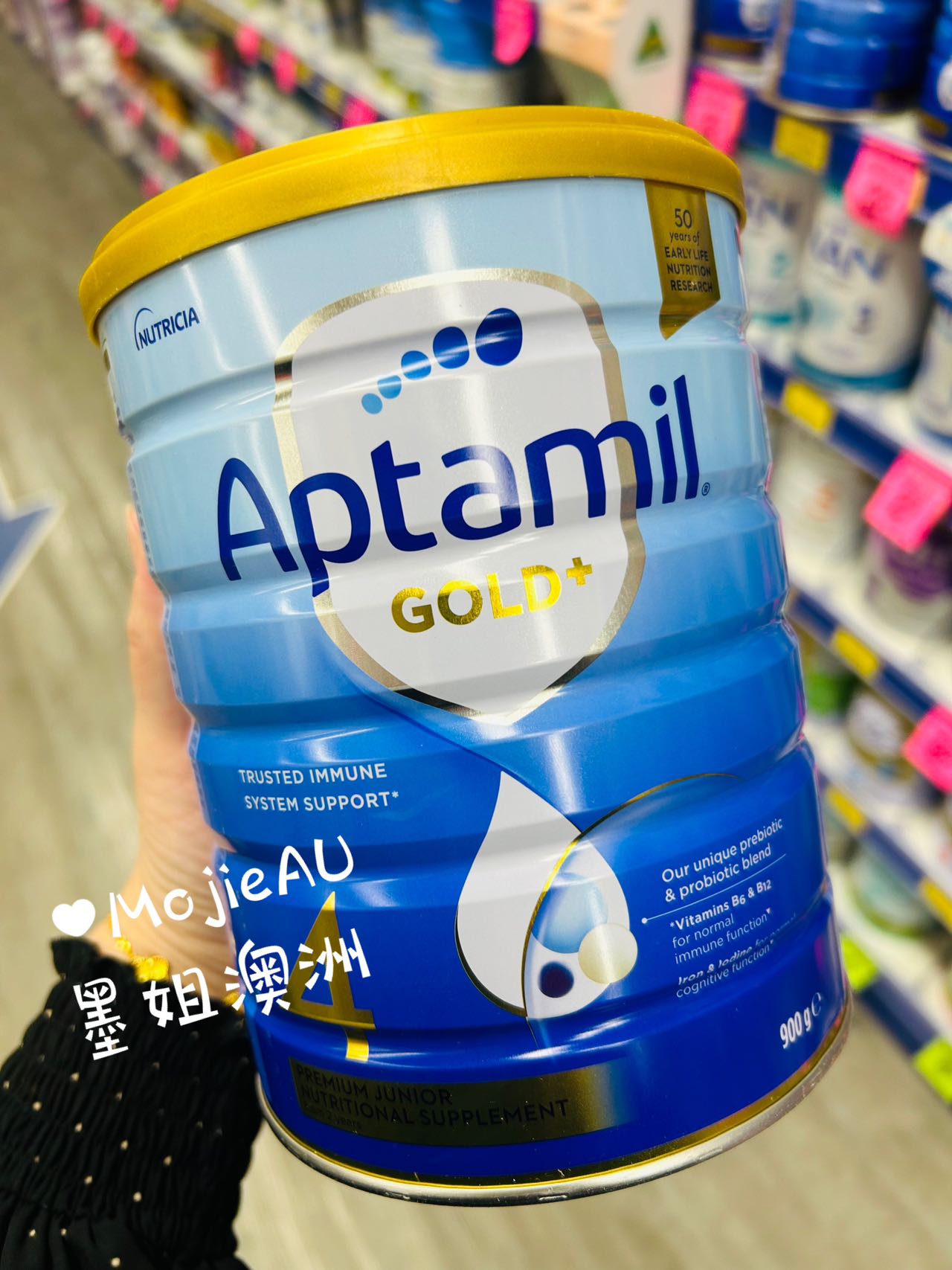 Aptamil爱他美金装婴儿奶粉900g四段（2岁+）澳洲新版