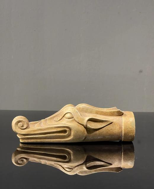 褐釉龙首文房案头摆件，顺丰包邮 商品图5