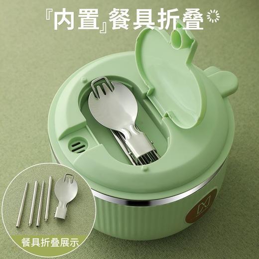 泡面碗带盖304不锈钢宿舍用学生方便面泡面神器筷套装 商品图2