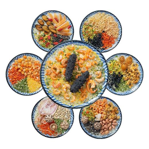 【48小时发货】海鲜粥15款不重样儿童早餐幼干货食材料包月子杂粮粥送宝宝营养表 商品图5