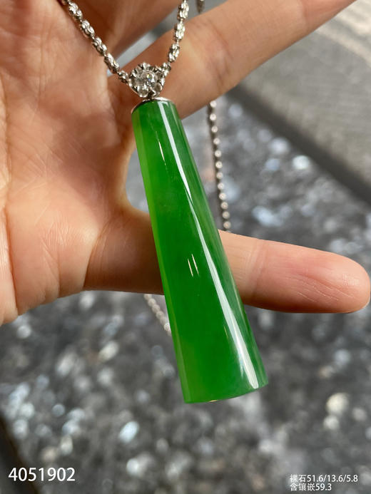 明艳绿无事柱吊坠【4051902】具体价格微信咨询 商品图3