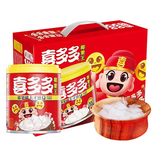 【39.9元/箱】喜多多钙奶椰果200g*12（040385801） 商品图0