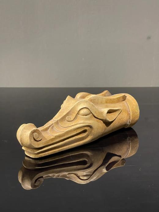 褐釉龙首文房案头摆件，顺丰包邮 商品图12