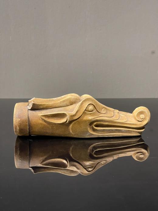 褐釉龙首文房案头摆件，顺丰包邮 商品图11