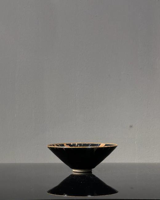 洒褐斑黑釉斗笠型大碗，顺丰包邮 商品图6