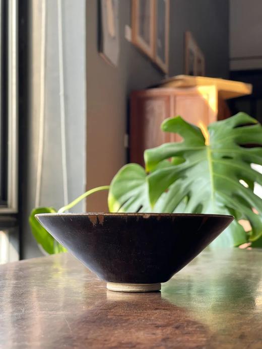 洒褐斑黑釉斗笠型大碗，顺丰包邮 商品图11