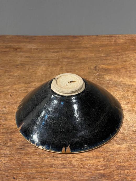 洒褐斑黑釉斗笠型大碗，顺丰包邮 商品图13