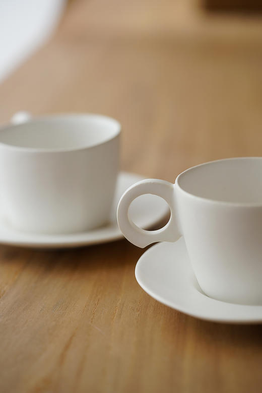 安藤雅信&百草生活11｜13｜15白釉咖啡套杯 商品图5