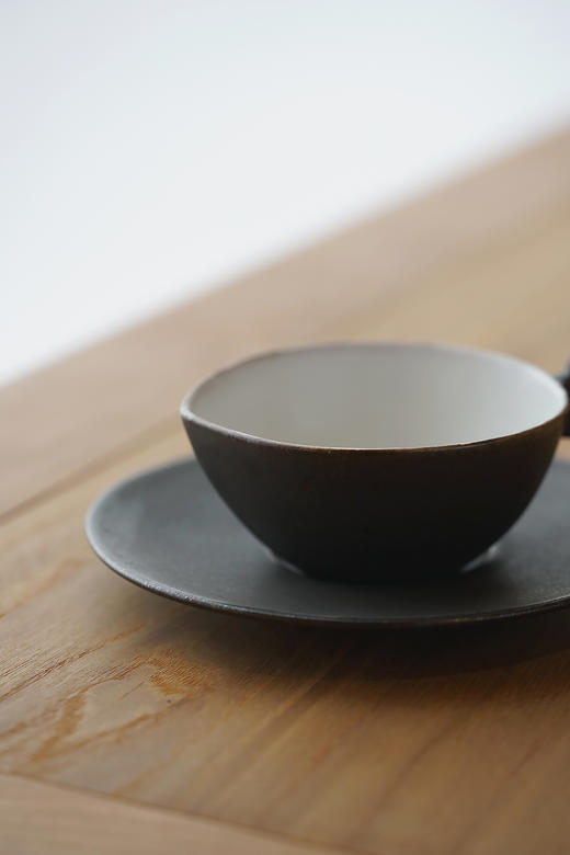 安藤雅信&百草生活25外黑内白茶杯套组 商品图2