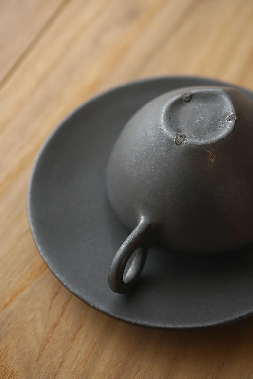 安藤雅信&百草生活25外黑内白茶杯套组 商品图3