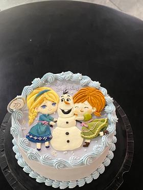 冰雪奇缘手绘蛋糕