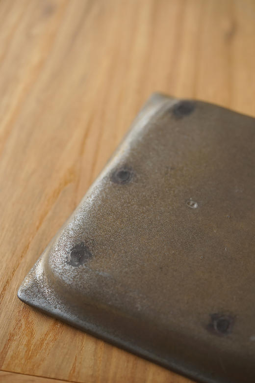 安藤雅信&百草生活68耐热黑釉角皿（可直火） 商品图2