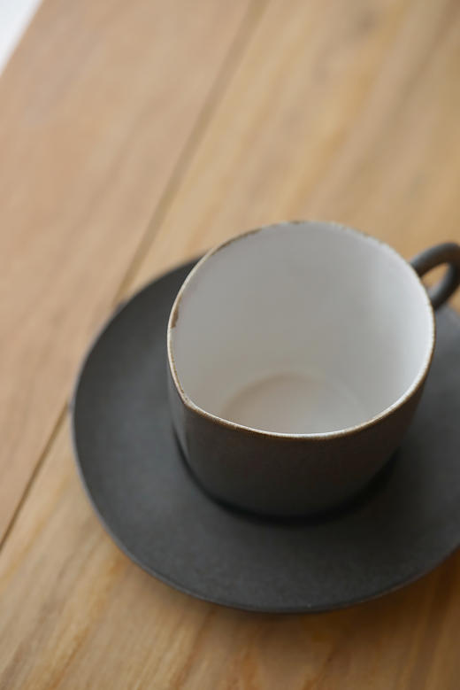 安藤雅信&百草生活17｜19｜21外黑内白咖啡杯套组 商品图4