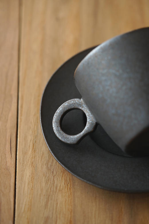 安藤雅信&百草生活17｜19｜21外黑内白咖啡杯套组 商品图9