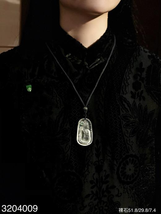 加龙大师新作-玻璃种素件挂坠【3204009】具体价格微信咨询 商品图4