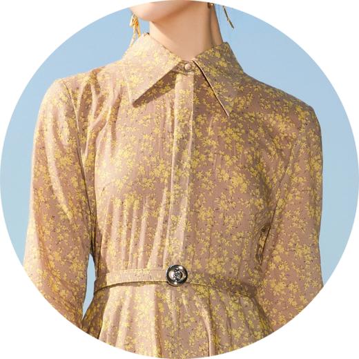 -椒房色100%棉连衣裙HJ1S47 商品图5