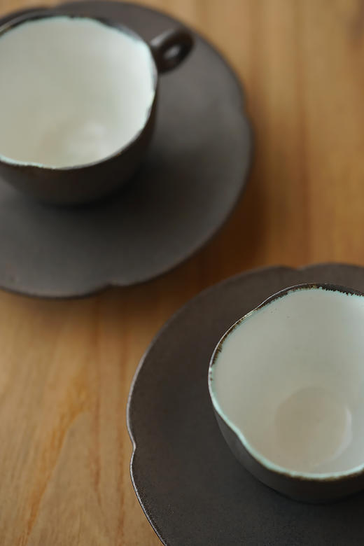 安藤雅信&百草生活58｜59黑锖釉茶杯套组 商品图2