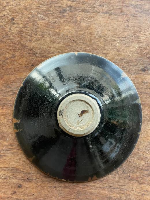 洒褐斑黑釉斗笠型大碗，顺丰包邮 商品图5