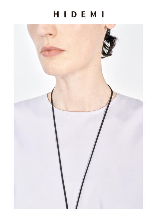 HIDEMI 春夏基础简约经典圆领廓形感柔软女装短袖T恤打底衫 商品图10