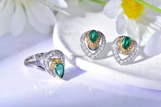 【慧眼】祖母绿耳钉    CB12304070 商品图5