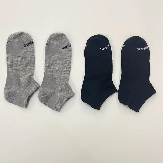 福利款：Smartwool男款黑灰百搭美利奴羊毛船袜速干抑菌户外 商品图4