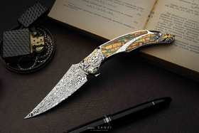 三希堂  现代刀系列  女武神大马小折  未开刃