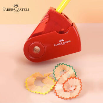 辉柏嘉（Faber-castell）双孔卷笔刀转笔刀素描削笔器铅笔刀小学生手动旋笔刀-182701黑色 商品图2