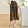 剩S/M/L/XXL 米思阳2026春季新款复古优雅压褶半身裙轻盈天丝莱赛尔A字裙0871 商品缩略图2