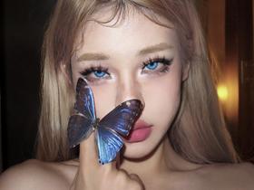 bacatcon 美瞳半年抛 荧光水母 直径14.2mm 着色13.5mm