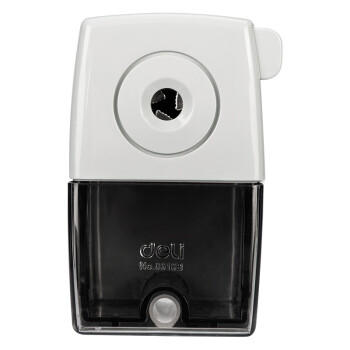 得力简约手摇学生削笔机考试礼物铅笔削笔器/转笔刀削笔刀 学生文具开学考试生日礼物白色 商品图1