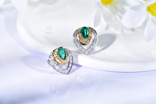 【慧眼】祖母绿耳钉    CB12304070 商品图1