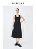 HIDEMI极简收腰显瘦设计感圆领背心连衣裙 黑色/米白色 商品缩略图10