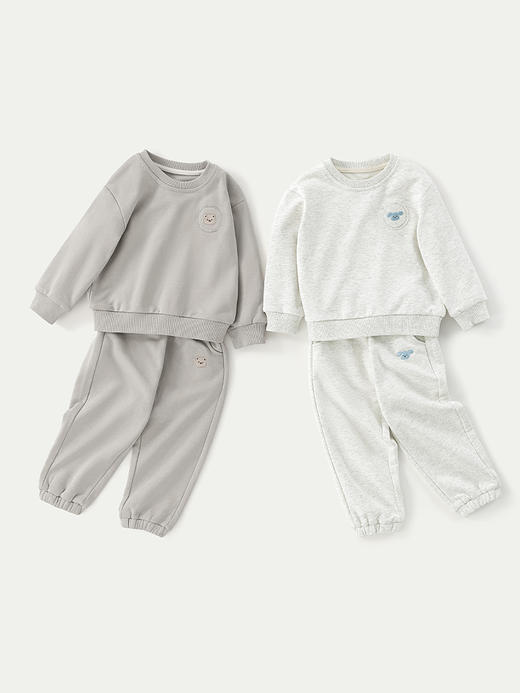 贝肽斯儿童套装春秋2024新款洋气时髦男女童休闲卫衣运动服两件套 商品图4