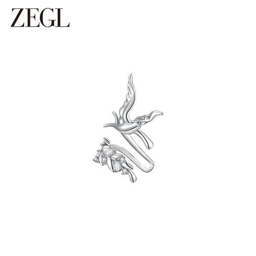 ZEGL设计师飞鸟系列燕子925银耳环女耳夹耳骨夹高级感2024耳饰品 商品图2