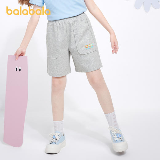 巴拉巴拉童装女童新款裤子夏款儿童短裤中大童五分速干运动裤 商品图1