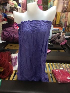 棉柔抹胸浴裙(紫色/粉色/黄色)