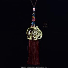 【吉祥如意】黄晶吉象4（大）ZX2402023