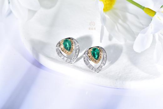 【慧眼】祖母绿耳钉    CB12304070 商品图3