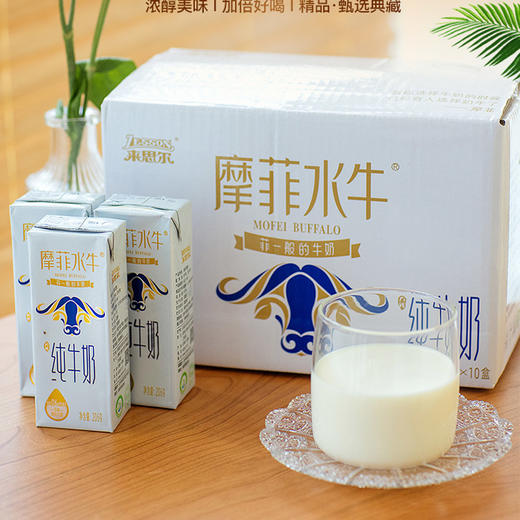 【水牛奶】来思尔摩菲水牛奶全脂/低脂纯牛奶200ml*10 商品图8