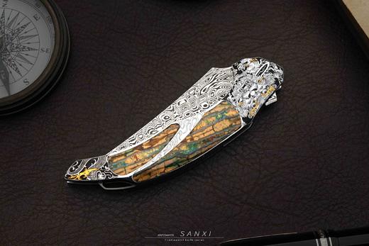 三希堂  现代刀系列  女武神大马小折  未开刃 商品图9