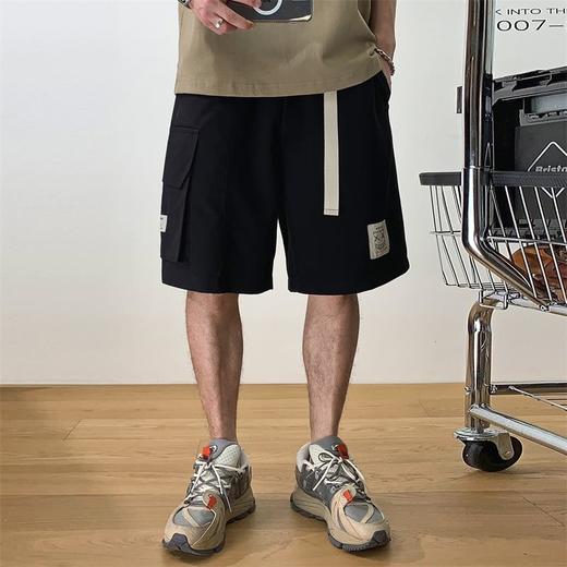 徐太浪多口袋工装短裤男ins潮牌潮流夏季裤子宽松直筒阔腿五分裤 商品图0