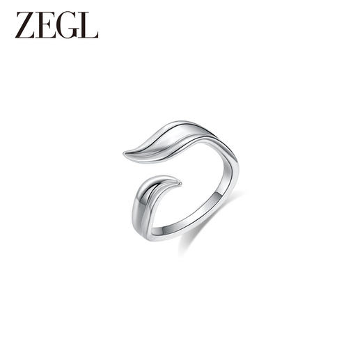 ZEGL设计师飞鸟系列独特戒指女925银个性高级感开口指环食指尾戒 商品图1