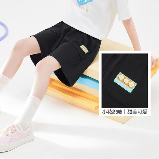 巴拉巴拉童装女童新款裤子夏款儿童短裤中大童五分速干运动裤 商品图3