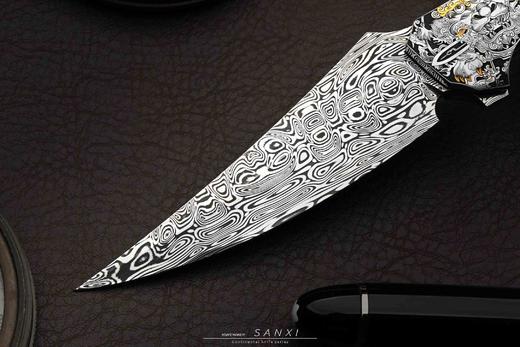 三希堂  现代刀系列  女武神大马小折  未开刃 商品图4