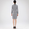 设计感灰色连衣裙女2024春季高级感收腰显瘦气质通勤小个子西装裙 商品缩略图5